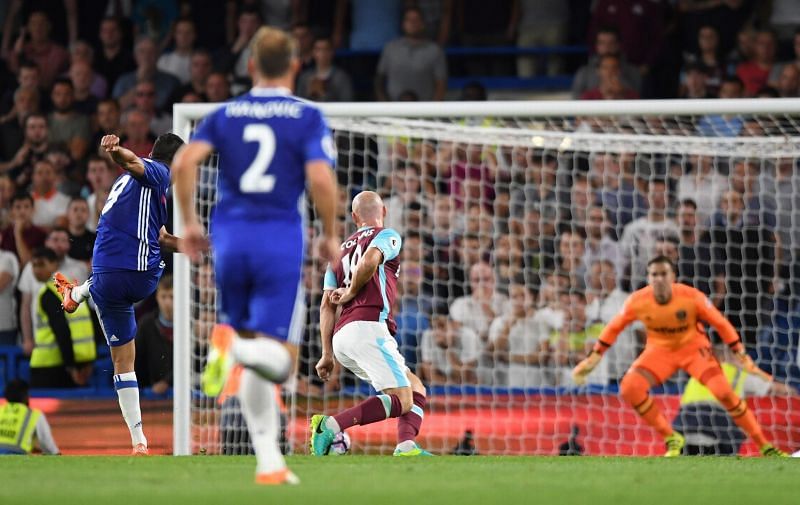Collins was not fast enough in closing Costa down.